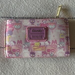 Sanrio Loungefly Pink and Cream Character Wallet